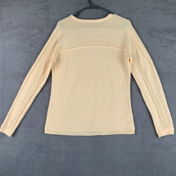 Kuhl Women’s Cream Knit Thermal Long Sleeve Pullover Sweater Size M - Picture 2 of 6